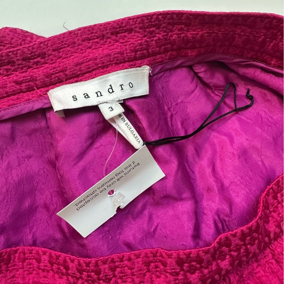 Sandro Hot Pink Mini Pencil Skirt w/Pockets - Picture 6 of 7